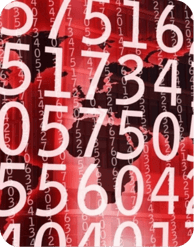 Scattered numbers over a world map, illustrating Gartner's agentic AI forecast